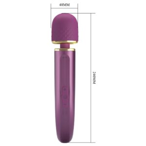 Pretty Love Colorful Massager – Vibrator Wand Masaj, Silicon, Waterproof, 7 Moduri de Vibratii, Ø 4.8 cm