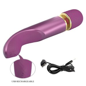 Pretty Love Colorful Massager – Vibrator Wand Masaj, Silicon, Waterproof, 7 Moduri de Vibratii, Ø 4.8 cm
