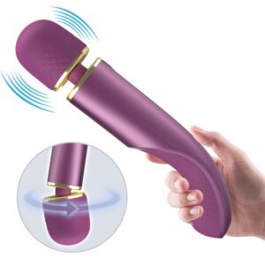 Pretty Love Colorful Massager – Vibrator Wand Masaj, Silicon, Waterproof, 7 Moduri de Vibratii, Ø 4.8 cm
