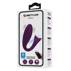 Pretty Love Jayleen Purple – Vibrator Stimulare Clitoris si Punctul G, Control prin Aplicatie, 10 cm, Ø 3.3 cm