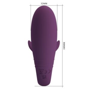 Pretty Love Jayleen Purple – Vibrator Stimulare Clitoris si Punctul G, Control prin Aplicatie, 10 cm, Ø 3.3 cm
