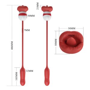 Pretty Love Ashlynn – Vibrator Bullet cu Impingere si Stimulator Clitoris, Silicon, Waterproof, functie dubla