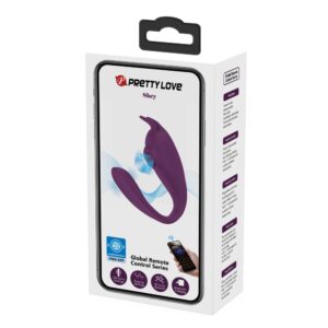 Pretty Love Shey – Vibrator Stimulare Clitoris si Punctul G, Control prin Aplicatie, Waterproof, Ø 3.4 cm