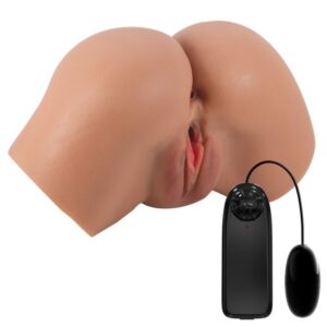Crazy Bull Hailey – Masturbator Realistic Tip Vagin si Anus, cu Vibratii si Telecomanda, TPR Moale, Waterproof