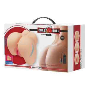 Crazy Bull Mila – Masturbator Realistic Tip Vagin si Anus, cu Vibratii si Telecomanda, TPR Moale, Waterproof
