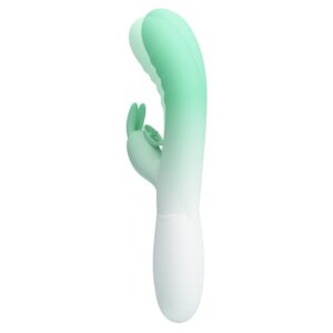 Pretty Love Cerberus Grenn – Vibrator Rabbit Waterproof, Silicon Premium, 20.6 cm, Ø 3.2 cm