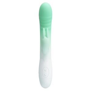 Pretty Love Cerberus Grenn – Vibrator Rabbit Waterproof, Silicon Premium, 20.6 cm, Ø 3.2 cm