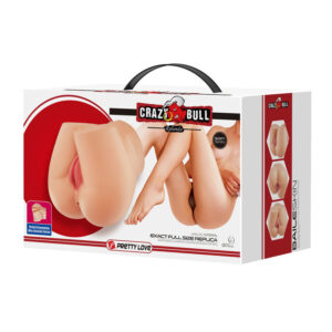 Crazy Bull Rolonda – Masturbator Realistic Tip Vagin si Anus, TPR Moale, Waterproof