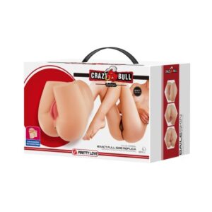 Crazy Bull Rolonda – Masturbator Realistic Tip Vagin si Anus, TPR Moale, Waterproof