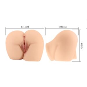 Crazy Bull Rolonda – Masturbator Realistic Tip Vagin si Anus, TPR Moale, Waterproof