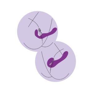 Xocoon Pulse Vibe - Vibrator Strapless Strapon, cu telecomanda, waterproof, pentru cupluri