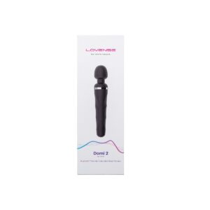 Lovense Domi 2 - Vibrator Wand , Aparat de Masaj cu Smart App, Bluetooth, Music Sync