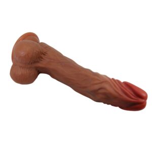 Beautiful Calisto – Dildo Realistic cu Ventuza, Functii de Vibratie, Rotatie si Impingere, 25 cm, Ø 4 cm