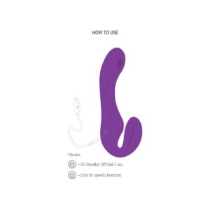 Xocoon Pulse Vibe - Vibrator Strapless Strapon, cu telecomanda, waterproof, pentru cupluri