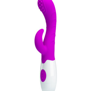 Pretty Love Bruno – Vibrator Rabbit Waterproof, Silicon Premium, 7 Moduri de Vibratii, 20 cm, Ø 3 cm