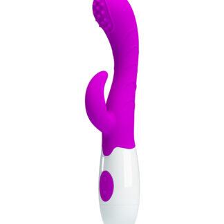 Pretty Love Bruno – Vibrator Rabbit Waterproof, Silicon Premium, 7 Moduri de Vibratii, 20 cm, Ø 3 cm