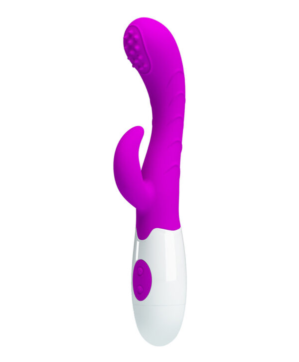 Pretty Love Bruno – Vibrator Rabbit Waterproof, Silicon Premium, 7 Moduri de Vibratii, 20 cm, Ø 3 cm