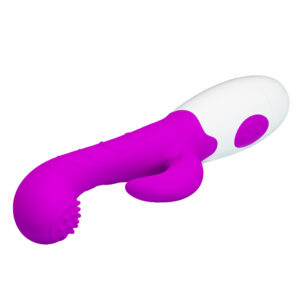 Pretty Love Bruno – Vibrator Rabbit Waterproof, Silicon Premium, 7 Moduri de Vibratii, 20 cm, Ø 3 cm