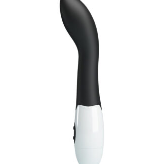 Pretty Love Bishop – Vibrator Punctul G Waterproof, Silicon Premium, Negru, 18.2 cm, Ø 3.1 cm