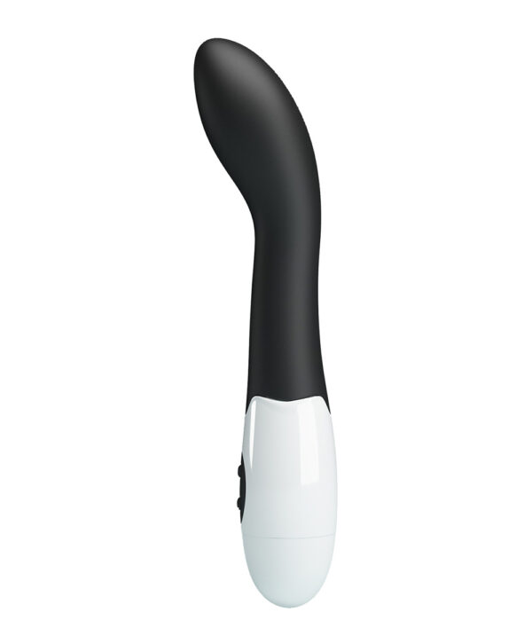 Pretty Love Bishop – Vibrator Punctul G Waterproof, Silicon Premium, Negru, 18.2 cm, Ø 3.1 cm