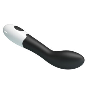 Pretty Love Bishop – Vibrator Punctul G Waterproof, Silicon Premium, Negru, 18.2 cm, Ø 3.1 cm
