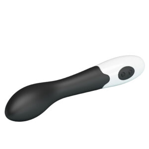 Pretty Love Bishop – Vibrator Punctul G Waterproof, Silicon Premium, Negru, 18.2 cm, Ø 3.1 cm