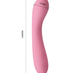 Pretty Love Gloria – Vibrator Punctul G Waterproof, Silicon, 30 Moduri de Vibratie, Roz, 16 cm, Ø 3.1 cm
