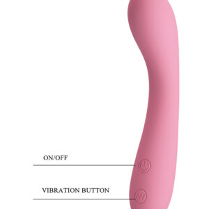 Pretty Love Gloria – Vibrator Punctul G Waterproof, Silicon, 30 Moduri de Vibratie, Roz, 16 cm, Ø 3.1 cm