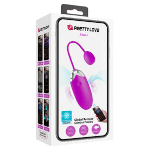 Pretty Love Abner Pink – Ou Vibrator cu Vibratii intense, Control prin Aplicatie, Silicon, Ø 3.3 cm