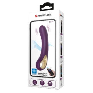 Pretty Love Ethan Purple – Vibrator Punctul G Waterproof, Control prin Aplicatie, Silicon, 20 cm, Ø 3.5 cm
