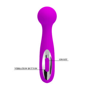 Pretty Love Wade – Vibrator Wand Masaj, Silicon Premium, 12 Functii de Vibratie, Ø 3.1 cm