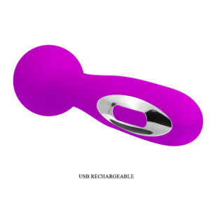 Pretty Love Wade – Vibrator Wand Masaj, Silicon Premium, 12 Functii de Vibratie, Ø 3.1 cm