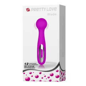 Pretty Love Wade – Vibrator Wand Masaj, Silicon Premium, 12 Functii de Vibratie, Ø 3.1 cm