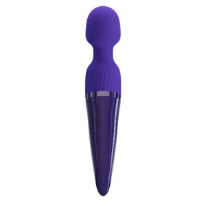 Pretty Love Antony Blue – Vibrator Wand Masaj, Silicon Premium, Functie Incalzire, Ø 4.8 cm