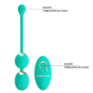 Pretty Love Willie Green – Bile Exercitii Kegel, cu Telecomanda