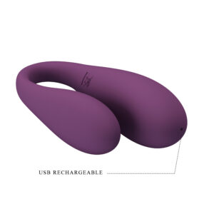 Pretty Love August Purple – Vibrator Stimulare Clitoris si Punctul G, Silicon, Control prin Aplicatie, Mov, Ø 2.7 cm