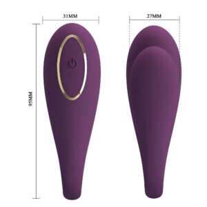 Pretty Love August Purple – Vibrator Stimulare Clitoris si Punctul G, Silicon, Control prin Aplicatie, Mov, Ø 2.7 cm