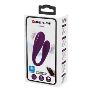 Pretty Love August Purple – Vibrator Stimulare Clitoris si Punctul G, Silicon, Control prin Aplicatie, Mov, Ø 2.7 cm