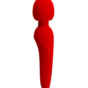 Pretty Love Meredith Red – Vibrator Wand Masaj, Silicon, Waterproof,  21.5 cm, Ø 5 cm