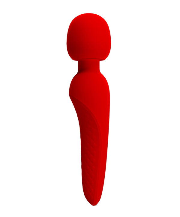 Pretty Love Meredith Red – Vibrator Wand Masaj, Silicon, Waterproof,  21.5 cm, Ø 5 cm