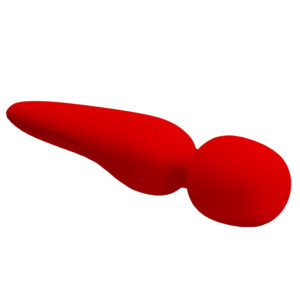 Pretty Love Meredith Red – Vibrator Wand Masaj, Silicon, Waterproof,  21.5 cm, Ø 5 cm