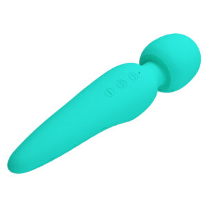 Pretty Love Meredith Green – Vibrator Wand Masaj, Silicon, Waterproof, 21.5 cm, Ø 5 cm