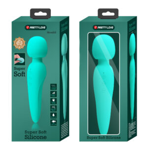 Pretty Love Meredith Green – Vibrator Wand Masaj, Silicon, Waterproof, 21.5 cm, Ø 5 cm