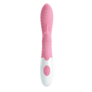 Pretty Love Hyman Pink – Vibrator Rabbit Waterproof, Silicon, Punctul G, Roz, 20 cm, Ø 3.2 cm
