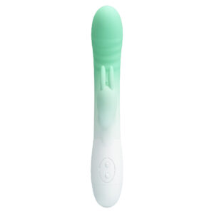 Pretty Love Cerberus Grenn – Vibrator Rabbit Waterproof, Silicon Premium, 20.6 cm, Ø 3.2 cm