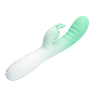 Pretty Love Cerberus Grenn – Vibrator Rabbit Waterproof, Silicon Premium, 20.6 cm, Ø 3.2 cm