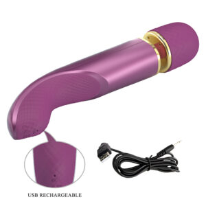 Pretty Love Colorful Massager – Vibrator Wand Masaj, Silicon, Waterproof, 7 Moduri de Vibratii, Ø 4.8 cm