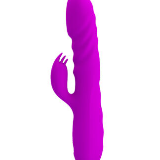 Pretty Love Melanie – Vibrator Rabbit Waterproof, 12 Moduri de Vibratii, Silicon Premium, 20,5 cm, Ø 3,5 cm