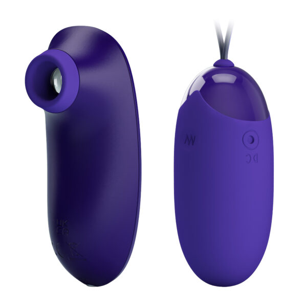 Pretty Love Orthus – Set Mini Vibrator Stimulator Clitoris cu Suctiune si Ou Vibrator cu Telecomanda