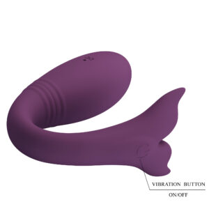 Pretty Love Jayleen Purple – Vibrator Stimulare Clitoris si Punctul G, Control prin Aplicatie, 10 cm, Ø 3.3 cm